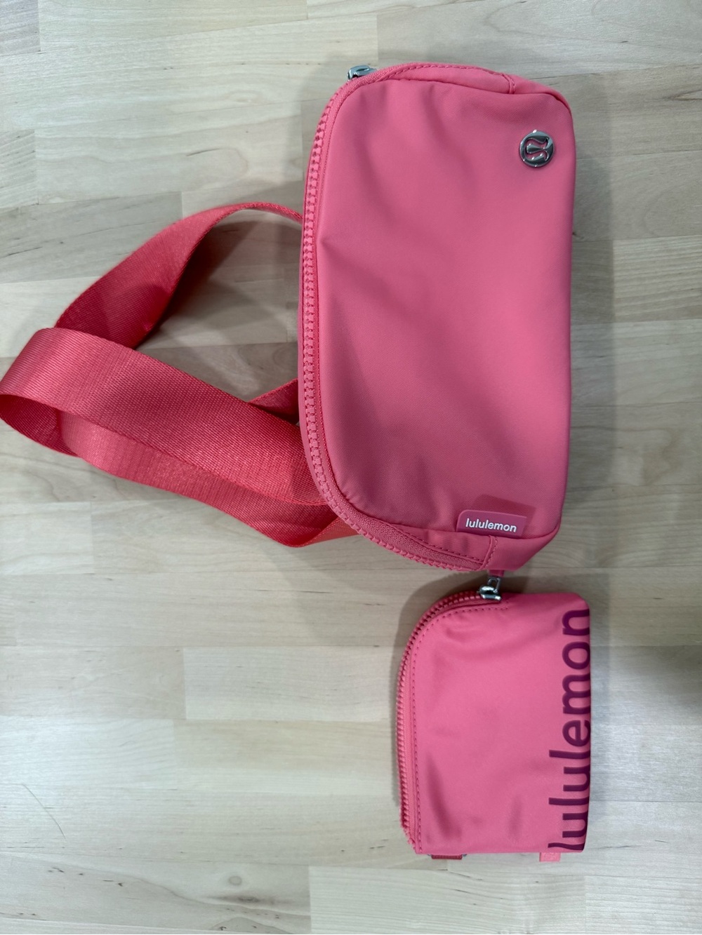 lululemon athletica Coral-Style Pink Crossbody with Coin Pouch